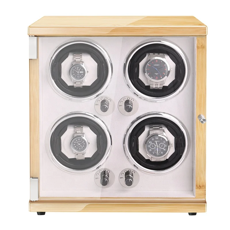 Watch Winder for Automatic Shaking Luxury Brand Mechanical Watches Display Box Storage LED Shaking Rotomat for The Watch Holder
