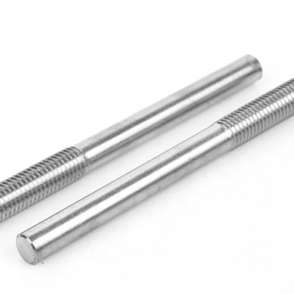 316 stainless steel thread stud bolt / 1045 carbon Steel double thread bolts gr8.8