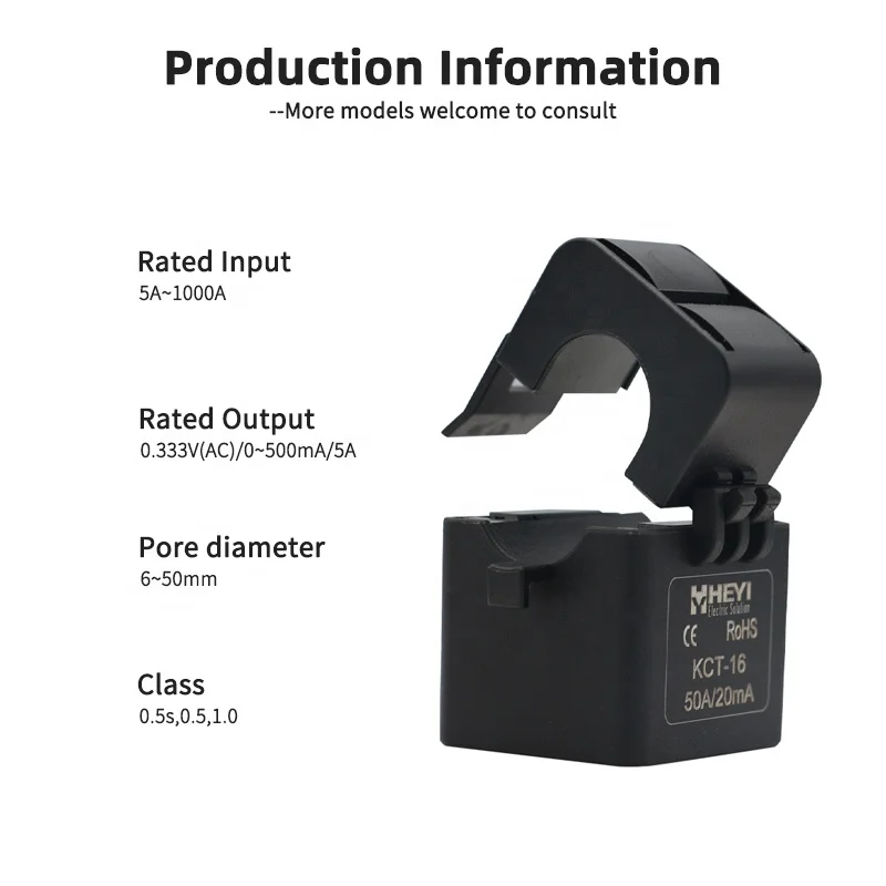 Охранная сигнализация GSM KCT-16 Сплит сердечника трансформатора тока, сплошные оконные Размер 16 мм сплит CT зажим на трансформатор тока