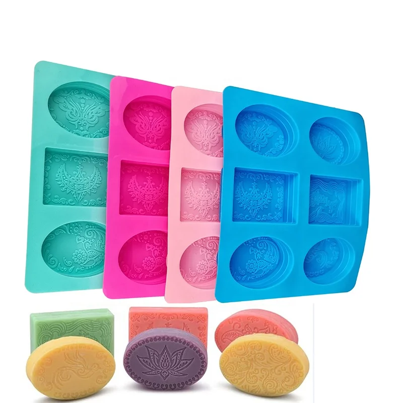 Custom Silicone Soap Mold, DIY Soap Molds, Rectangle Baking Mold Cake Pan Biscuit Chocolate Mold for Homemade Craft