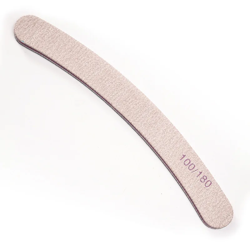 180/100 Japanese Double-sided Zebra Half Moon Reusable 80/80 Grit Nail Files Zebra 100 180 With Japan Sandpaper