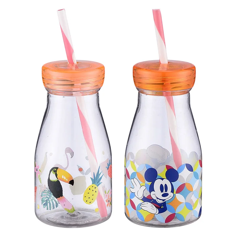 Cartoon Sippy Cup Baby Drinking Cup Bpa Free cute tumbler plastic water bottle for kids children with straw