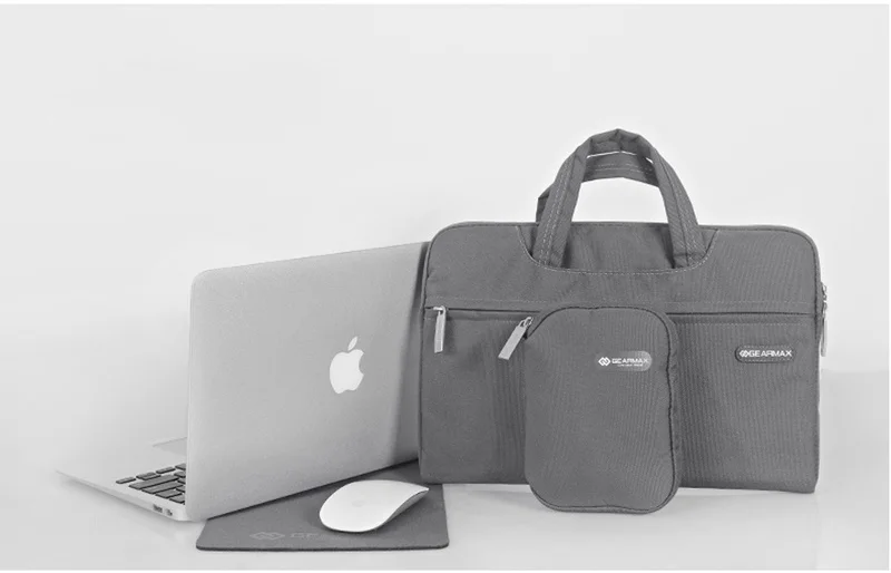 WiWU Gearmax Campus Slim Case  Waterproof Laptop Messenger Bag for Macbook with Small Case and Mousepad, Mulit-Color