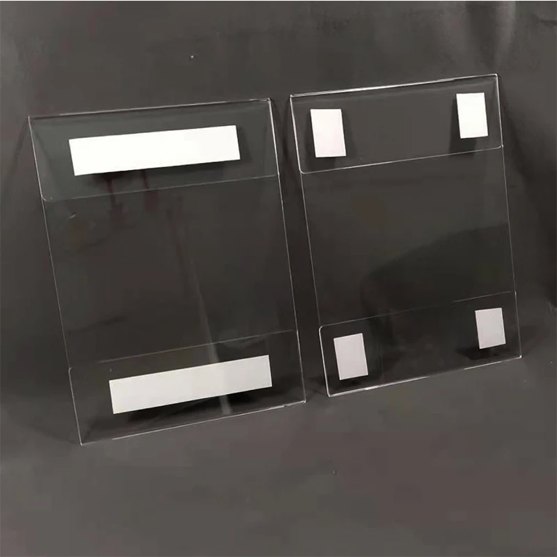 8.5 X11 5 x 7 4 6 inches clear acrylic wall mount document frame A4 A5 file sign holder with adhesive tape