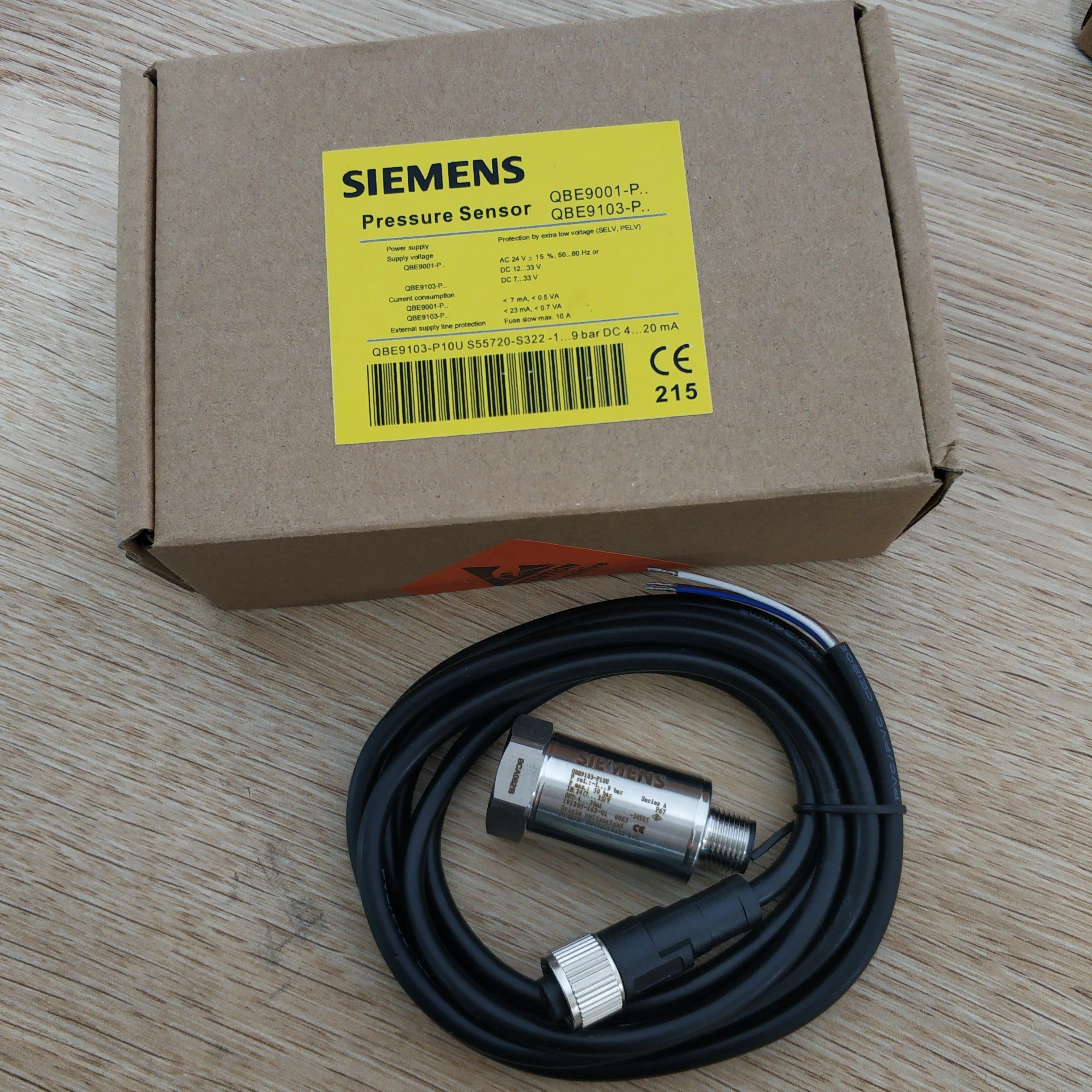 Siemens Датчик давления QBE9103-P10U 1-9bar DC4-20mA и QBE9103-P30U