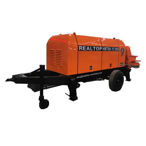 HBT60.13.90S concrete pump, trailer mounted electric type concrete pump for sale