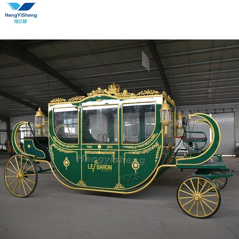 Central Park Christmas Horse-Drawn Carriages Royal Horse Carriage/Luxury Four Wheels Sightseeing Electric