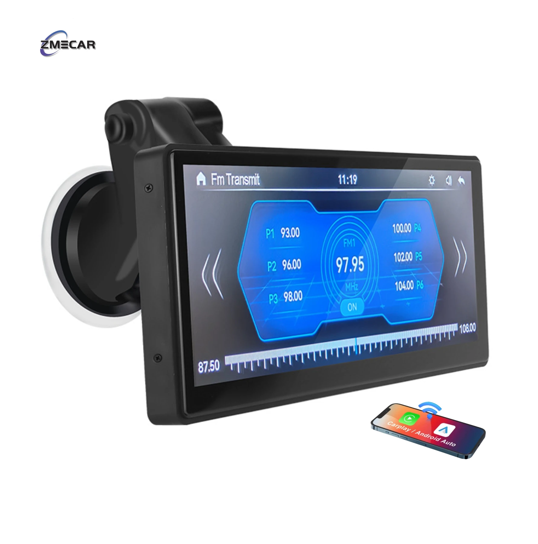 Zmecar Factory Prices 7/9/10.26 Inch Portable Car Bluetooth Screen Car Stereo Radio Monitor Dvr Airplay Car Portable Carplay