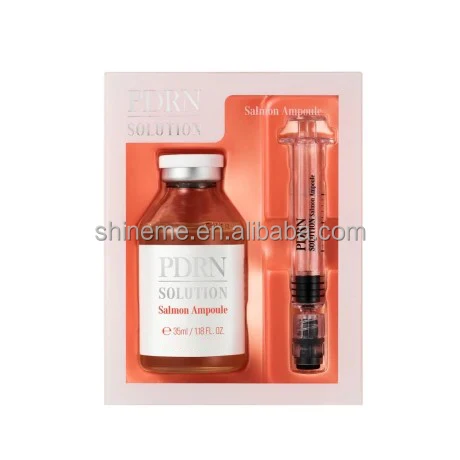 OEM ODM Effective Dna Serum Customize Caviar DNA Rejuvenation Ampoule PDRN Solution Salmon Ampoule 35ml Kit