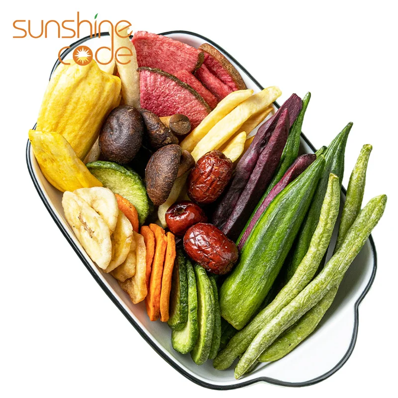 Sunshine Code Dried Vegetable Products Mixed Nuts And Dry Fruits Vegetable Snack With High Quality