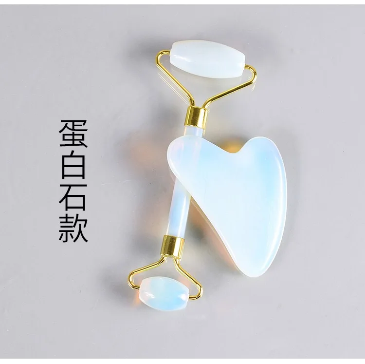 Wholesale Single Head Natural Rose Quartz Face Massage Jade Roller