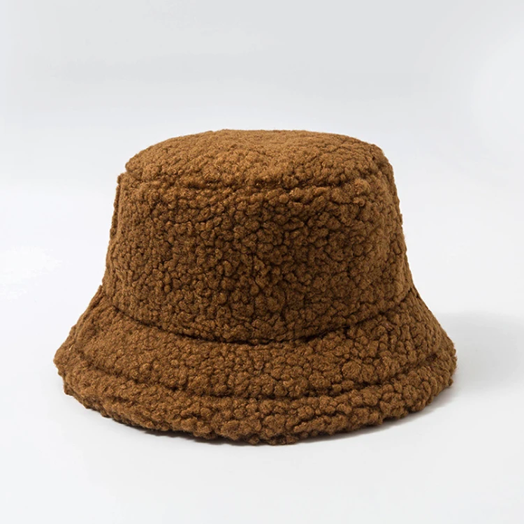 new style ladies faux fur bucket hat wholesale
