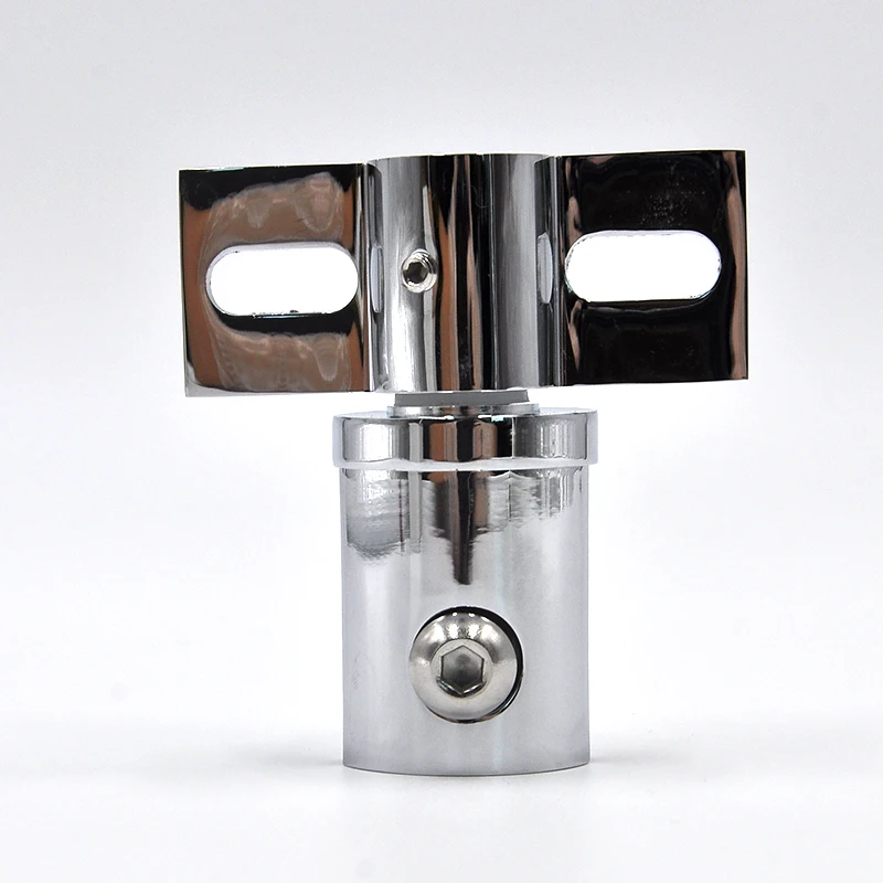 Copper Bathroom Revolving Shaft Glass Sliding Door Shaft C-02 Shower Door Connector Clamp Small Size