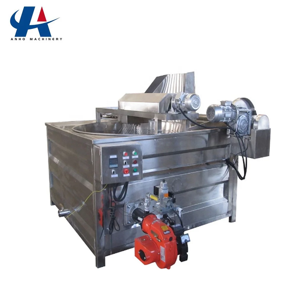 Banana Plantain Cassava Corn Chips Pork Rinds Fried Ice Cream Roll Groundnut Nuts Electric Auto Stir Frying Machine Batch Fryer