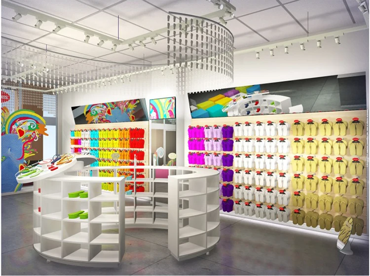 Flip Flop Wood Slipper Hanging Display Stand For Shop