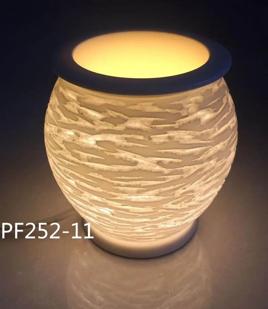 Customized Ceramic Candle Warmer Wax Melt Electrical Tart Warmer With Removable Dish Incense Burner Oil Fragrance Scented Candle