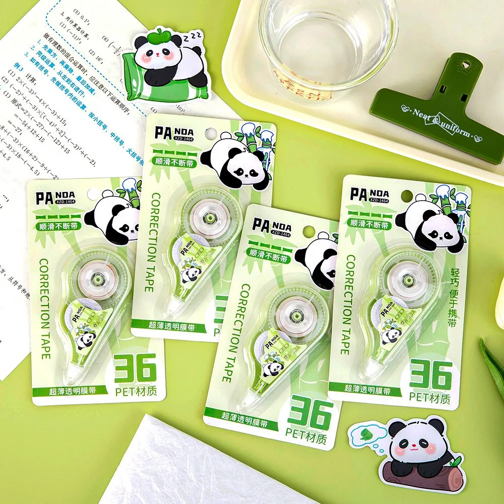 Cartoon Panda Correction Tape Kawaii 5m Correction Tape Large Capacity Creative learning stationery Correction Tape  1126