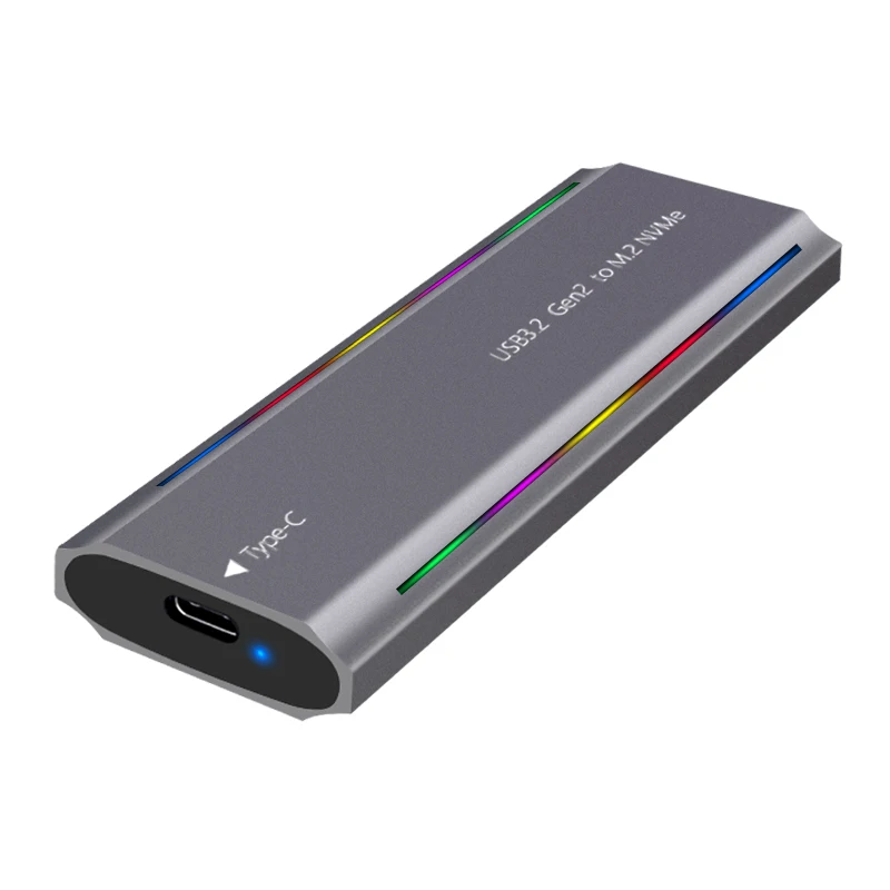 PCIe M.2 NVME SSD external enclosure case support up to 4TB  2230 2242 2260 2280 NVMe SSD storage