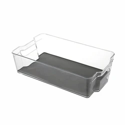 SA-0302M PET Fresh Food Kitchen Freezer Refrigerator Fridge Storage Organizer Non-slip Fridge Bin