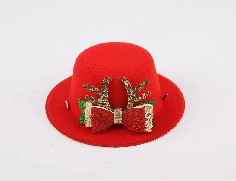 Pet Christmas  Hat Dog Cat Police Hat Pet Dress Up Accessories for Halloween Christmas Cosplay Role Play Party Photo Props