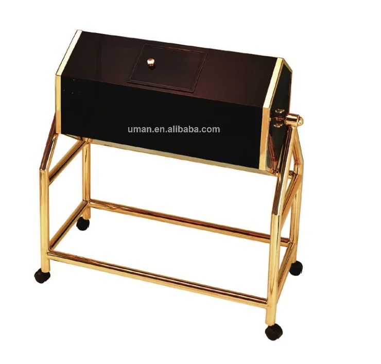 Rotating Metal Stainless Steel Inox large size gold  acrylic lottery box Lucky Draw Box raffle box for annual party/dinner