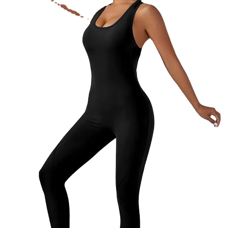 2024 Latest Back Fit High Elastic Tight Lifting Hip Integrated Long Pants Sports One Piece Yoga Dress lenovo yoga