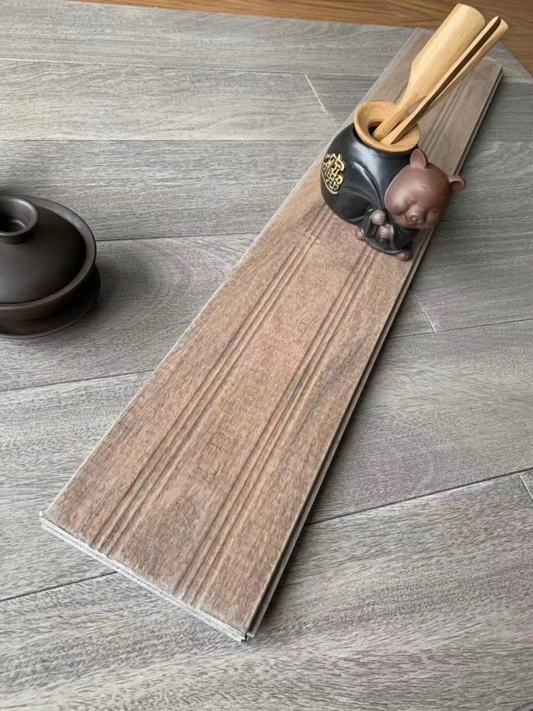 Foshan factory new yorking UV lacquer finished Nardo grey color Brazilian teak cumaru solid wood floor