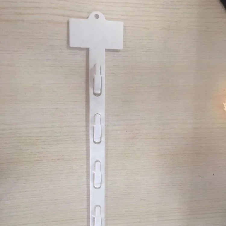 Retail plastic hanging display strips for supermarket hang strip for retail PP supermarket hanger