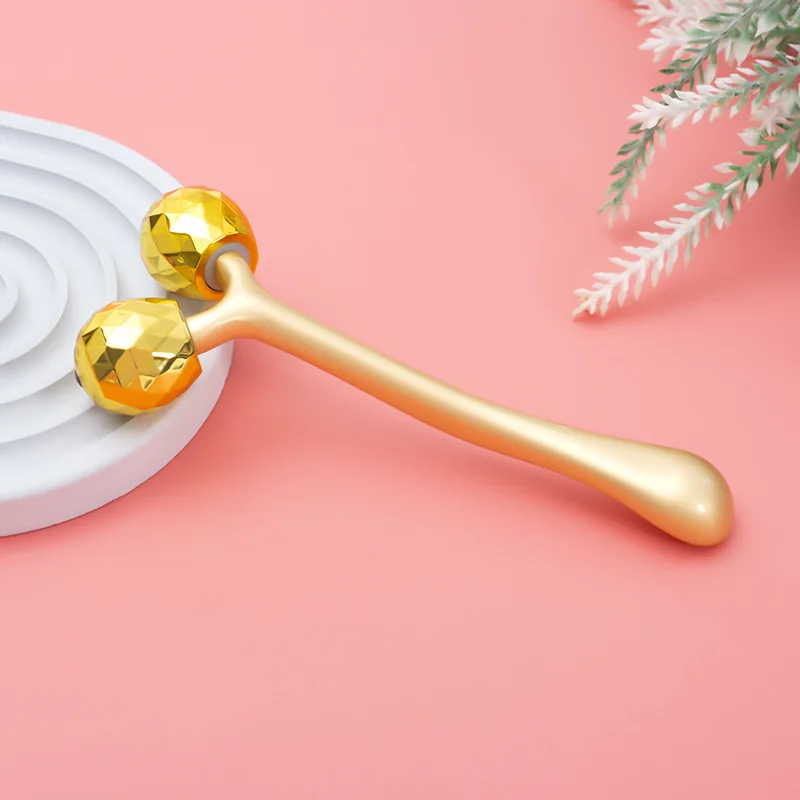 Massager Tool Under Eye Roller Reduce Puffiness Metal Eye and Face Cream Applicator Stick Cosmetics Spoon Spatula