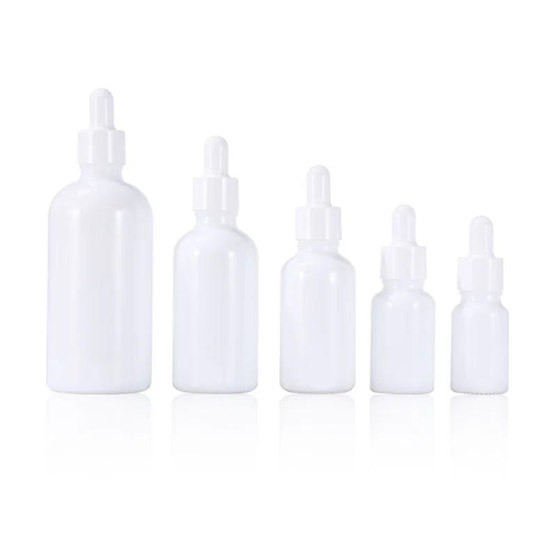 5ml 10ml 15ml 20ml 30ml 50ml 100ml Empty white porcelain Glass dropper Bottle
