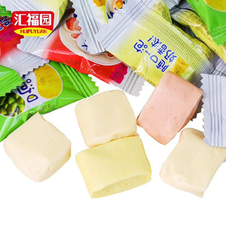 
Wholesale chewy fruit flavor caramel toffee candy 