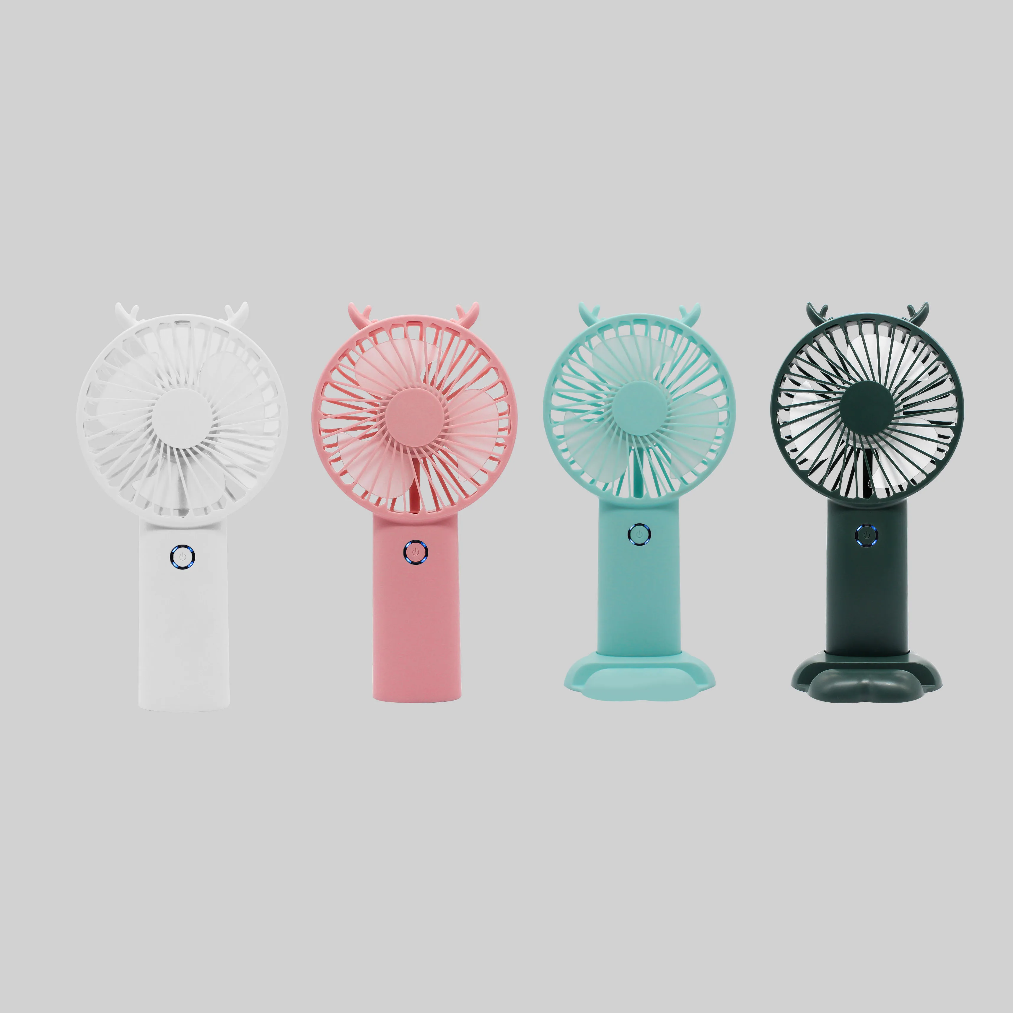 Portable Handheld Fan Rechargeable Table Desk Fan Air Cooling Battery Charging Mini Personal Hand Held Handy Fan