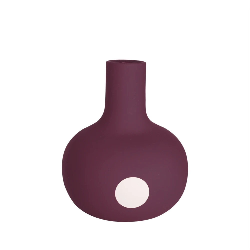 Wabi-sabi Ceramic Vase Decoration Table Ceramic Decoration Ceramic Factory Stoneware Wholesale Flower Vase For Home DecorPopu