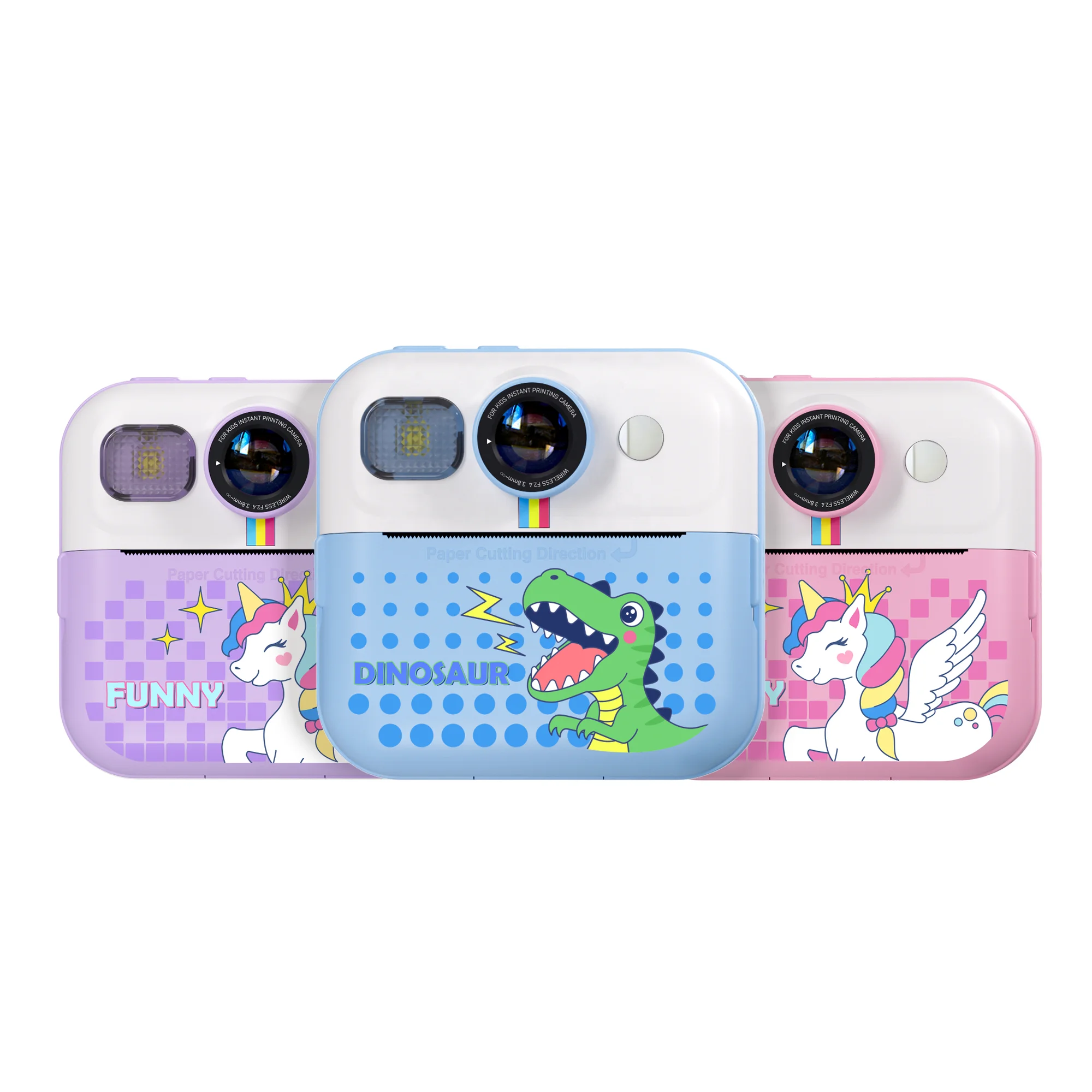 YMX CP02 Game Music Endearing Printing Photo DIY Kids Instant Print Camera for Girl Boy Children Child Baby Welfare home gift