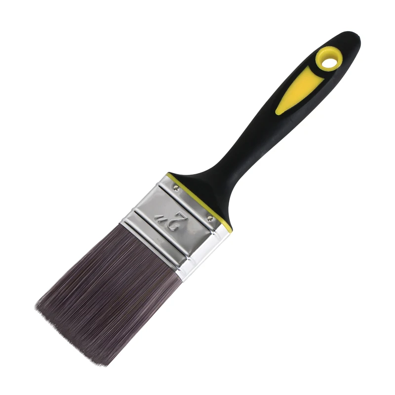 Industrial DIY Grade Synthetic Filaments Paint Brush Rubber Plastic Handle Customizable OEM Support Cleaning Function Bristle