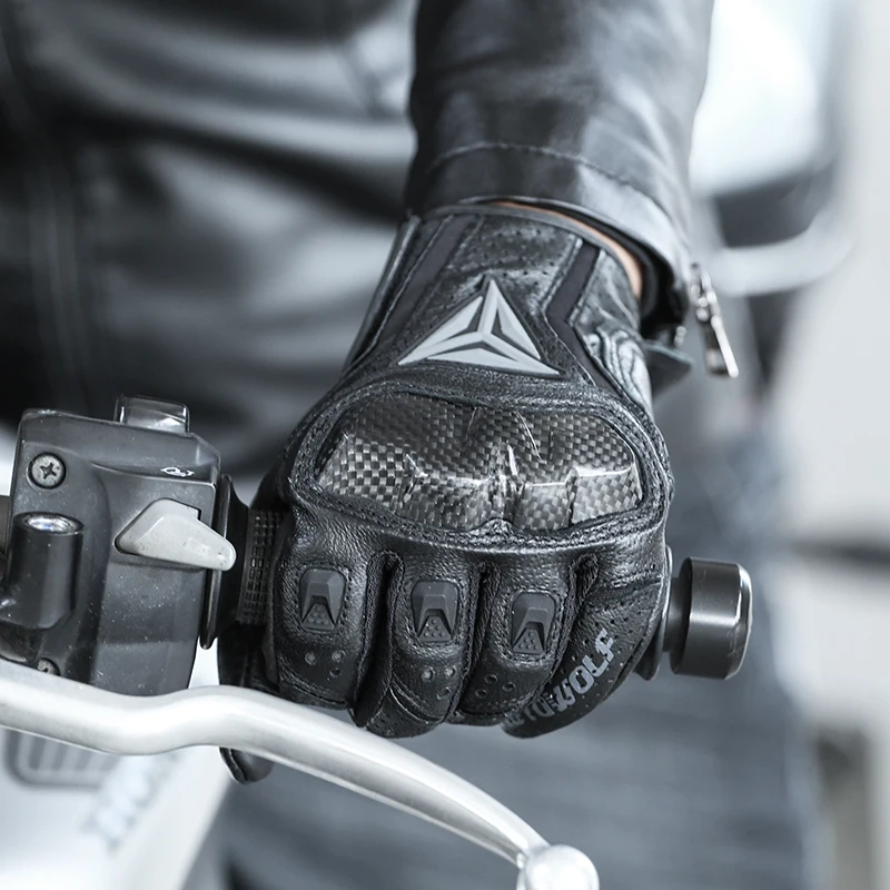 MOTOWOLF outdoor sports suitable for four seasons motorcycles can use mobile phone leather cycling gloves