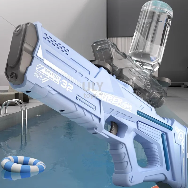 350ML water bottle electric high speed continuous automatic water suction toy water gun  Best Summer Beach Toys