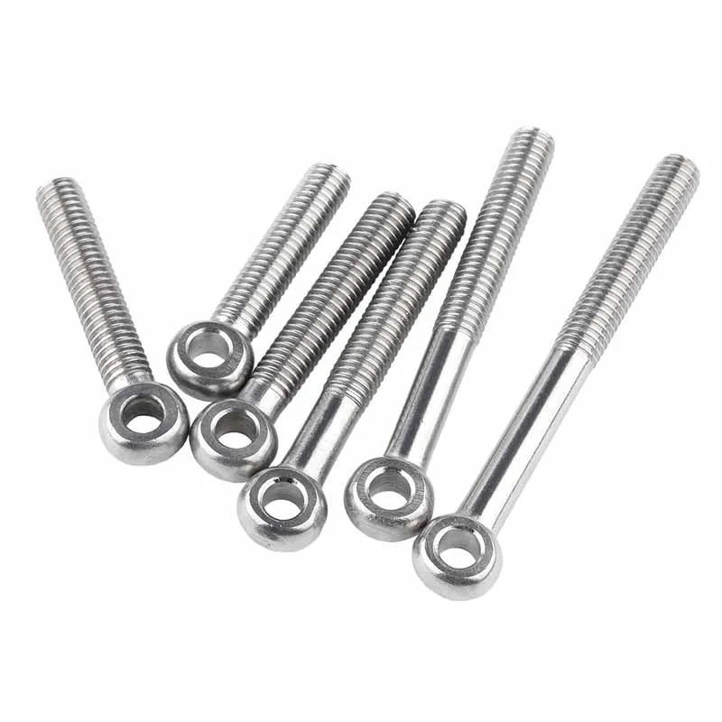 
304 stainless steel loose joint sheep eye screw with hole lifting ring screw O-ring fish eye union bolt m12-m16 
