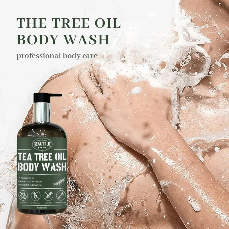 Remedy Soap Tea Tree Oil Body Wash Natural Mint Aloe Shower Gel For Body Foot Odor Skin Irritations Jock Itch Soothing Relief