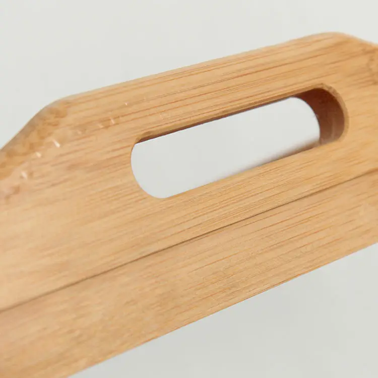 Custom Tea Shot Glass Cup Table Bed Bamboo Serving Tray With Foldable Legs Computer Desks storage holders