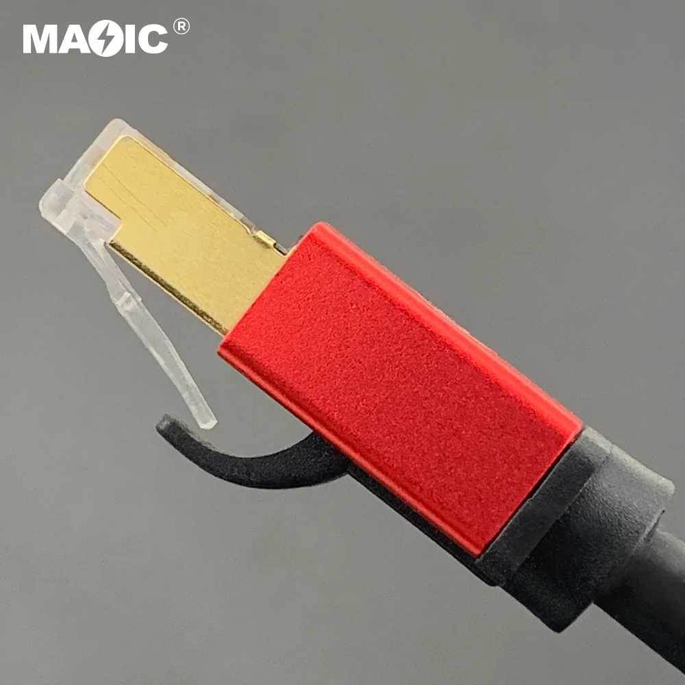 OEM Cat8 Ethernet Cable Cat 8 LAN Network Cable 40Gbps 2000Mhz with Gold Plated Connector Weatherproof S/FTP