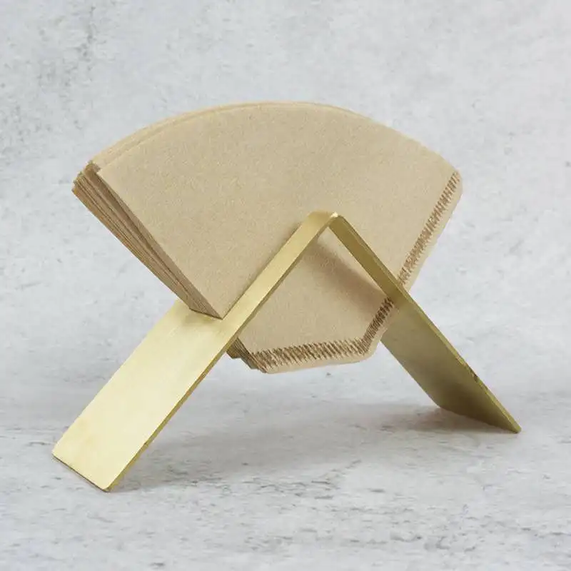 Home Kitchen Portable Travel Stainless Steel Standing Coffee Paper Filter Holder Stand