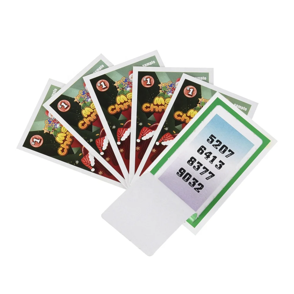 One Window Pull Tabs Tickets Custom Pattern Lottery Tickets High Definition Printing Pull Tabs Lottery Maker
