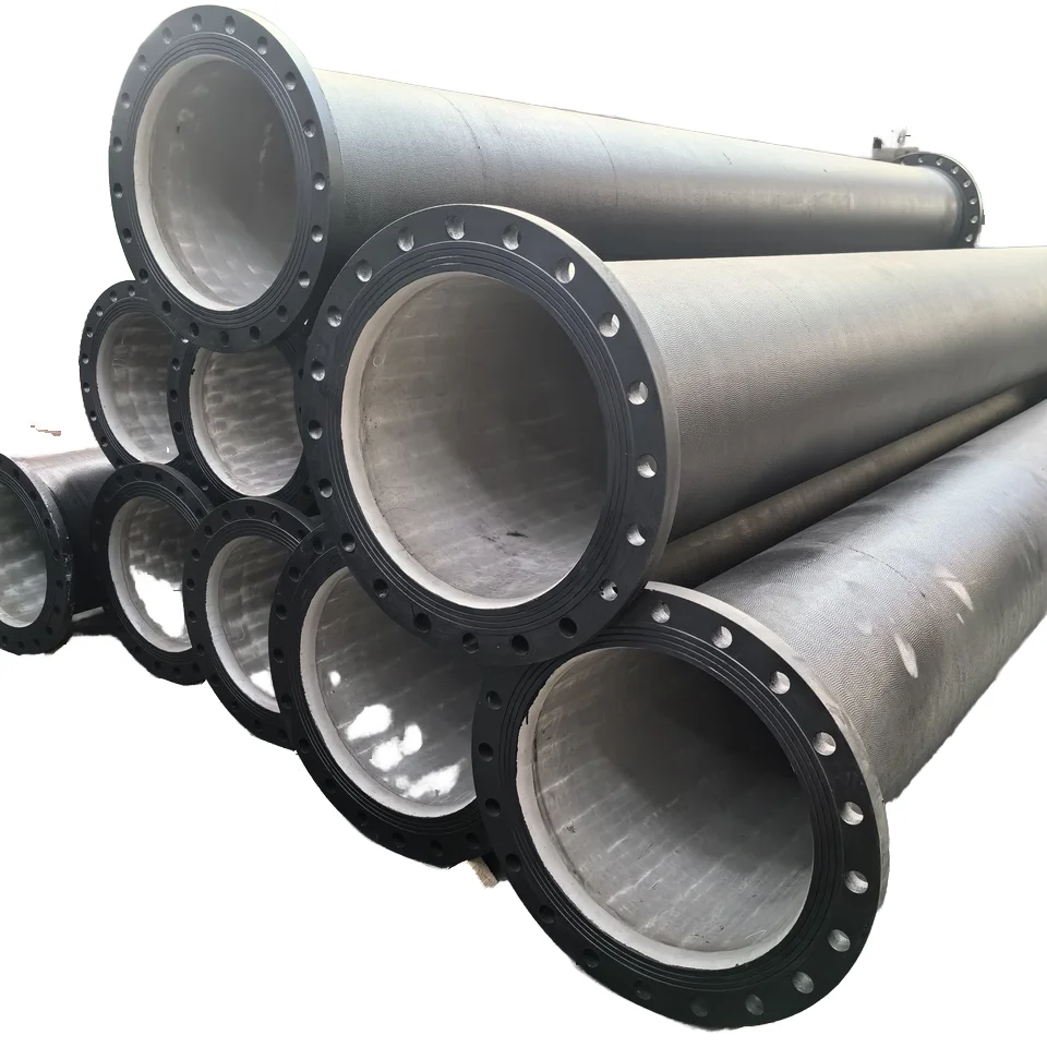 Manufacturers customized PN16 double flanged link ductile iron pipe K9/C40 sewage double coil production