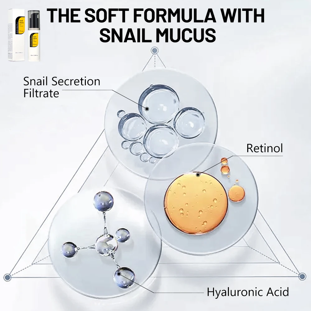 Manufacturer 72% Snail Mucin Eye Care Cream Eye Bag Wrinkle Dark Circles Remover Repair Moisturizing Eye Massage Cream