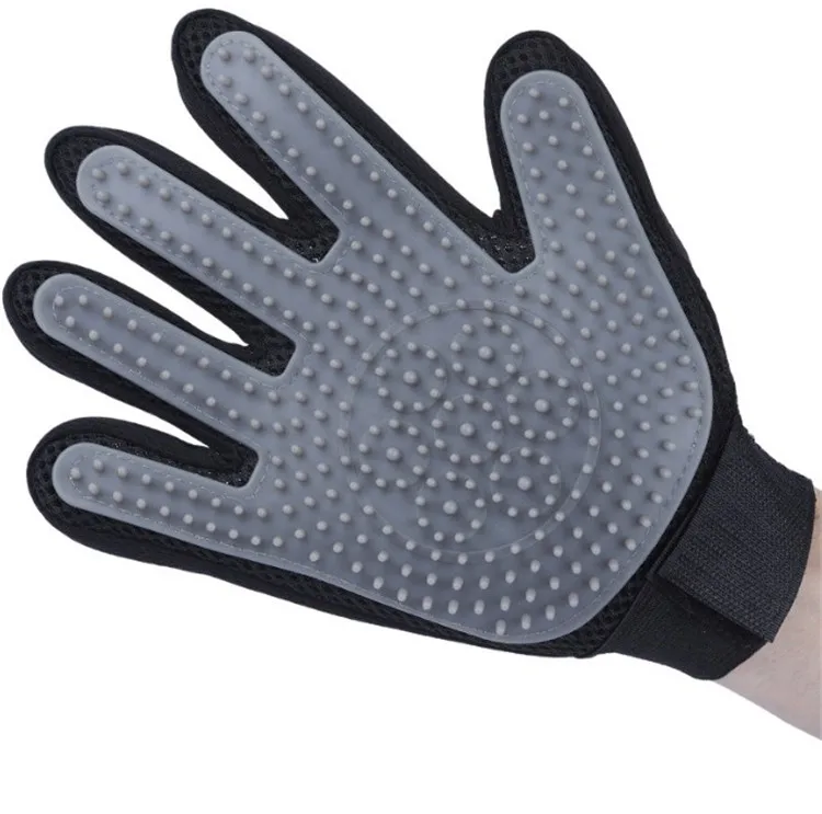 Upgrade Version 320 Tips Pet Hair Deshedding Massage Cleaning Brush Dog Washing Gloves