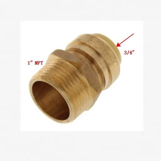 Brass Low Lead quick connector fittings Adapter