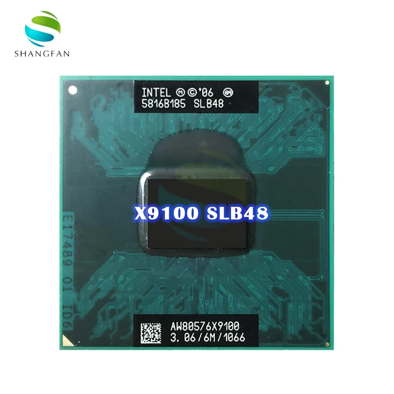 Для Intel Core 2 Extreme X9100 SLB48 SLGE7 3,0 ГГц двухъядерный двухпотоковый ЦПУ Процессор 6M 44 Вт Разъем P