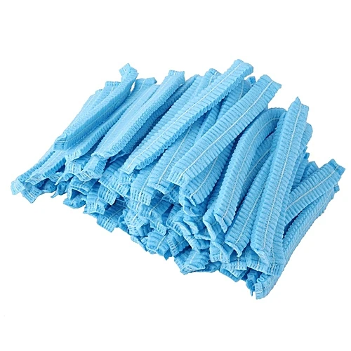 Disposable non woven double elastic surgical mob cap / medical clip cap / head bouffant cap
