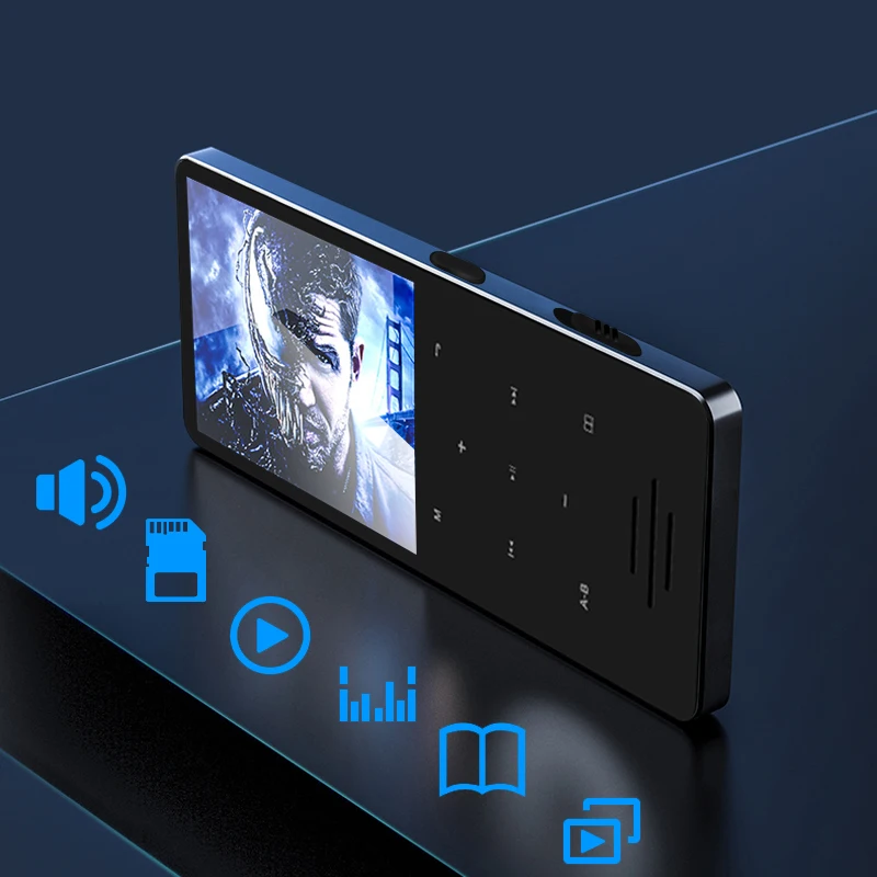 Мини mp3-плеер Aomago беспроводной модуль чипа Поддержка WAV WMA TF-карты 128 ГБ памяти расширение MP4 видеоплеер